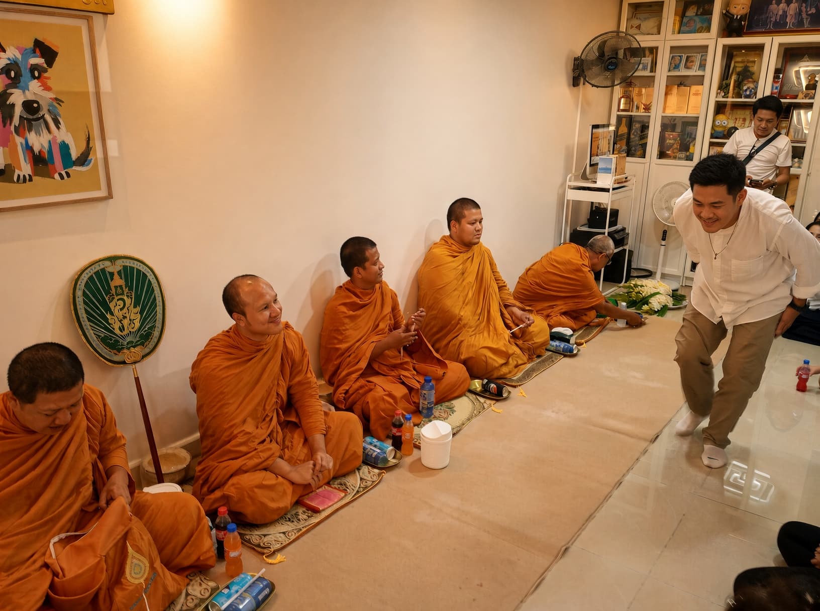 บรรยากาศพิธีสงฆ์ภายในบ้านจากงานจริง
